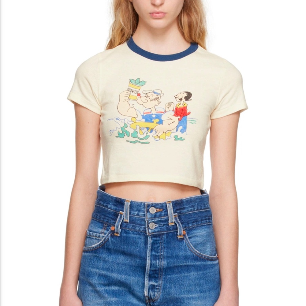 Re/Done Off-White 'Popeye' T-Shirt